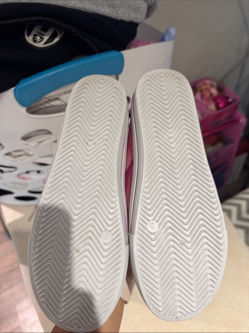 Barbie Pink Script Slip-On Kids Sneakers - Picture 2 of 3